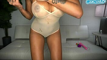 Ebony beauty Zoey Sinn pleasures herself with sex toys