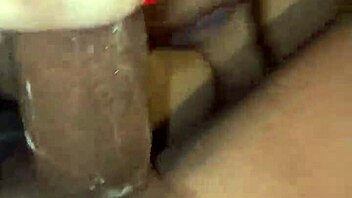 Big black cock fucks chubby girl’s mouth