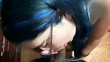 Girl with a complex gives the head for money, because it is very difficult to earn it